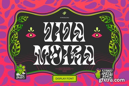 Viva Moira - Psychedelic display font AY7AMS4