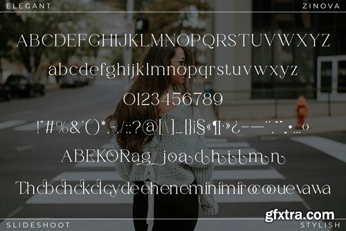 Zinova Modern Serif Font HLMQZFS