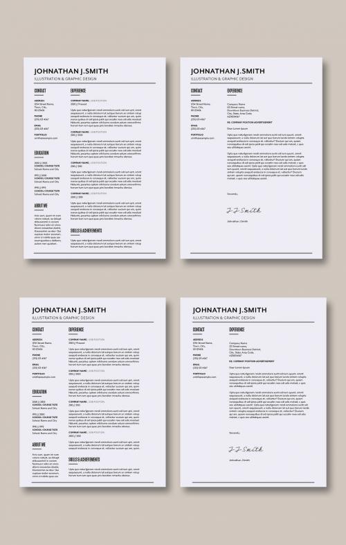 Minimalist Resume Layout - 378632854