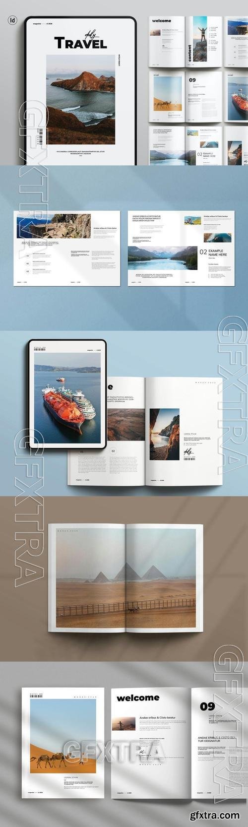 Travel Magazine Template T9S7LHU