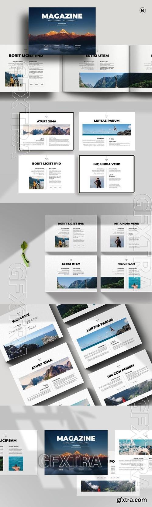 Minimal Magazine Landscape Template NE6B8TF