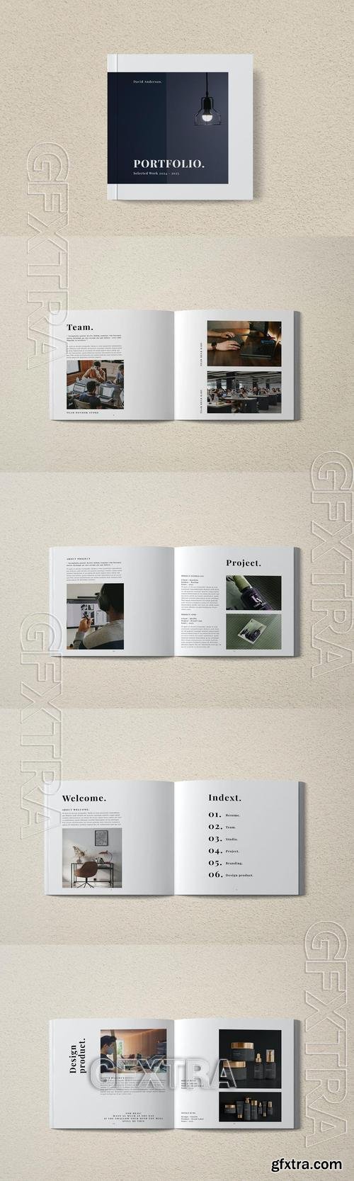 Square Graphic Design Portfolio H4XP57U