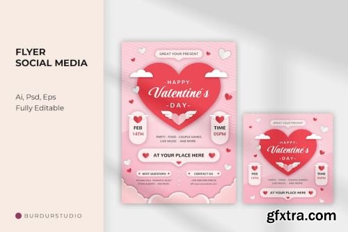 Valentines Day Photoshop Design Pack 4 14xPSD