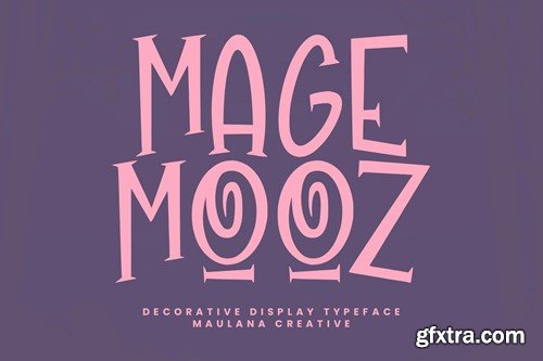 Magemooz Decorative Display Typeface ZSG77EG