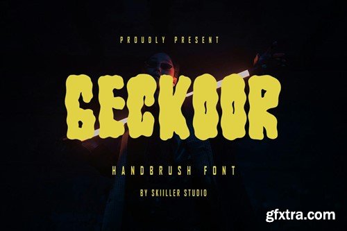 Geckoor - Handbrush Font BKKQLHD
