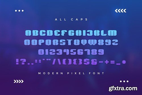 Gpixel - Modern Pixel Font N6M4FDB