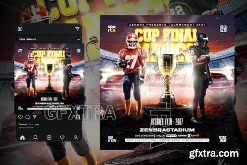 Football Flyer Template BZRDQCG