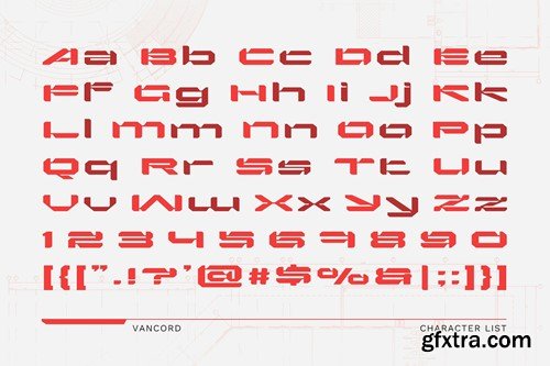 Vancord - Futuristic Display Font YTVGDY6