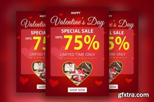 Valentines Day Flyer Design Pack 12 13xPSD