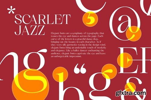 Scarlet Jazz - Classy Ligature Serif 3R37HUD