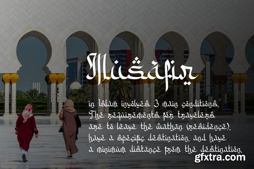 Musyafir - Arabic Display Font J7T65D2