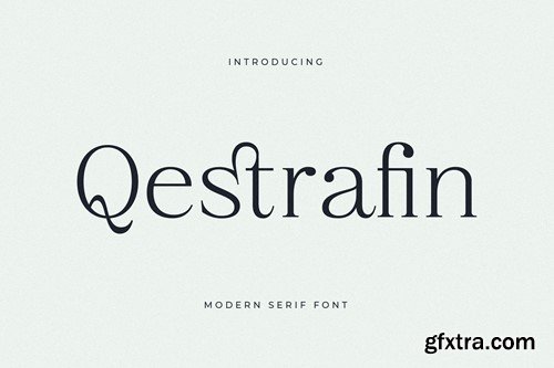 Qestrafin Modern Serif Font UKLTVE4