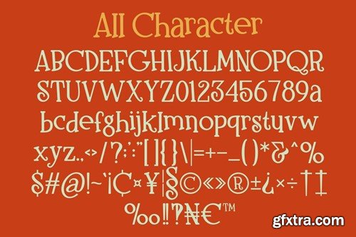 Wortel Orange - Decorative Serif Typeface VSQ2KAN