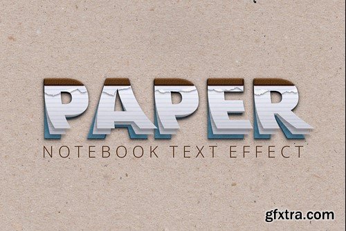 Notebook Text Effect WNFR5YW