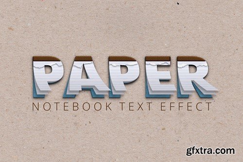 Notebook Text Effect WNFR5YW