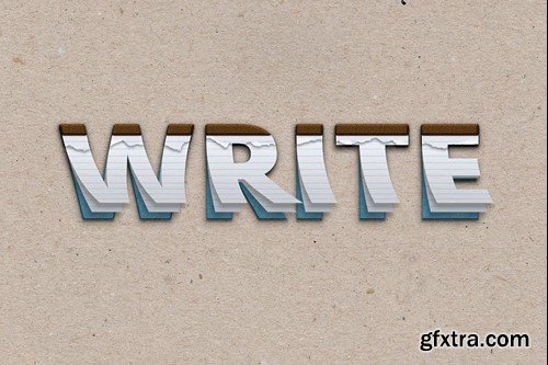 Notebook Text Effect WNFR5YW