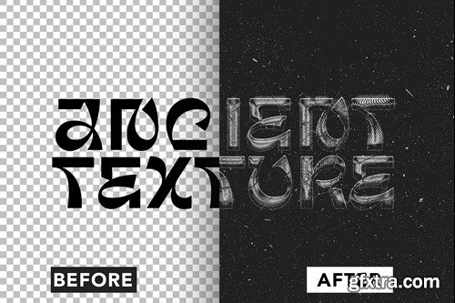 Halftone Ancient Text Effect Q3Q6Y2D