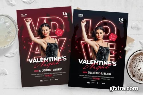 Valentines Day Flyer Design Pack 5 15xPSD