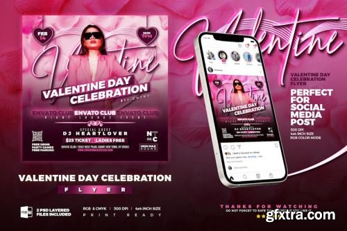 Valentines Day Flyer Design Pack 5 15xPSD