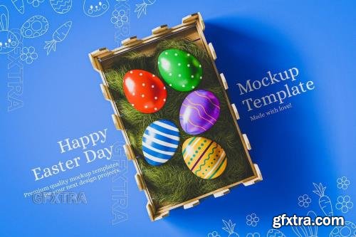 Happy Easter Day Mockup QBR368M