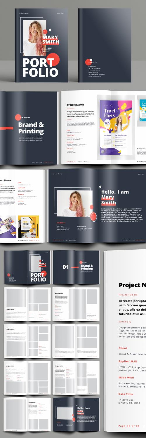 Gray Portfolio Layout - 379669135