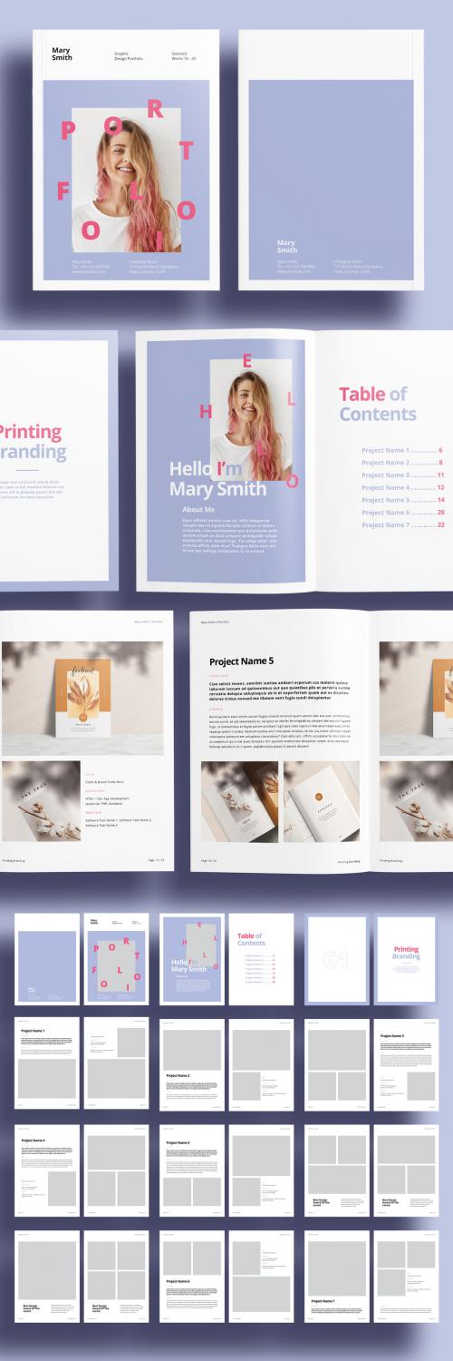 Purple Portfolio Layout - 379669183