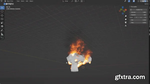 Fire Scatter v1.1.0 - Blender