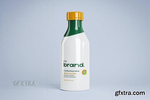 Multi-vitamin Drink Bottle Mockup 6BR7REF