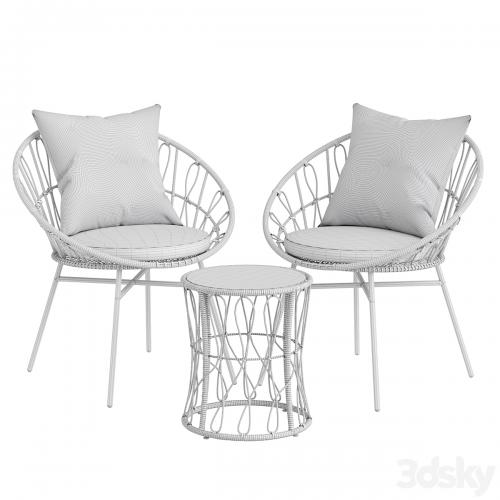 Rattan Wicker Patio Garden Furniture Set