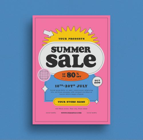Summer Sale Flyer Layout - 379957569