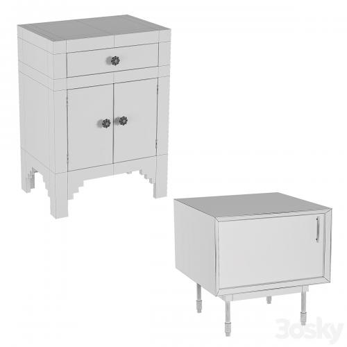 Bedside cabinets with LoftConсept inlay