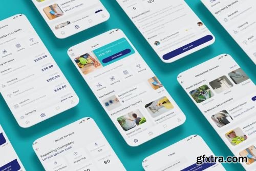 App UI Kit Design Pack 3 15xFIG