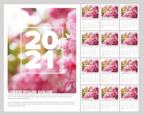 Monthly Calendar Layout for 2021 - 380359768