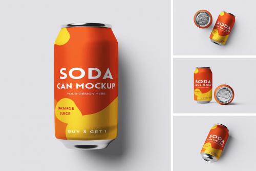 Soda Can Mockup