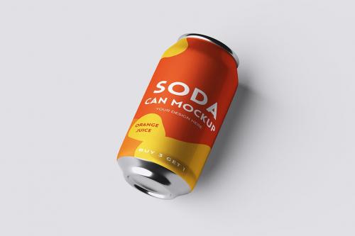 Soda Can Mockup