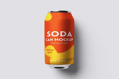 Soda Can Mockup