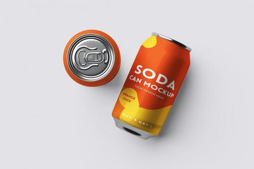 Soda Can Mockup