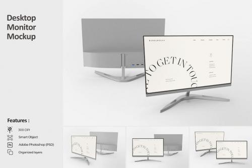 Desktop Monitor Mockup