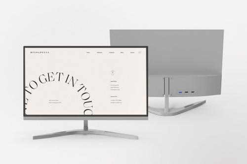 Desktop Monitor Mockup