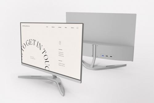 Desktop Monitor Mockup