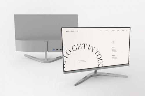 Desktop Monitor Mockup