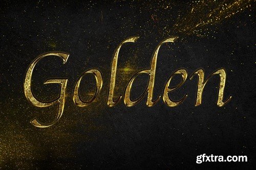 Golden Text Effect NTHQXU7