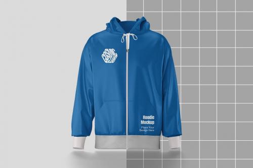 Hoodie Zipper Mockup