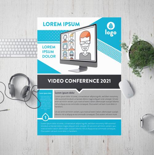 Video Conference Flyer Laout - 380422636