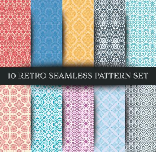 Set of 10 Seamless Patterns - 380425787