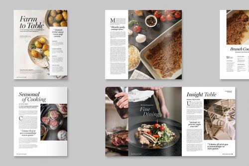 Food Magazine Template