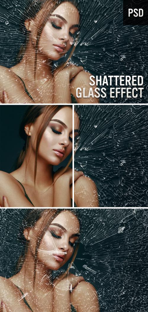 Shattered Glass Photo Effect - 380431609