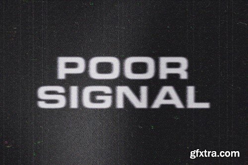 Poor Signal Text Effect UJYSDE8