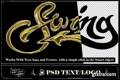 4 PSD Reflection Chrome Text Effect Photoshop K4JBRNA