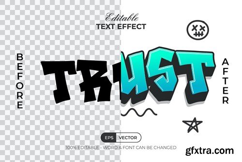 Trust Text Effect Graffiti Style 3GY9PQF